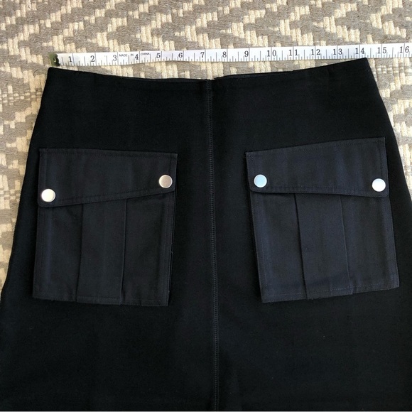 Marc by Marc Jacobs skirt black front pocket detail size small skirt - Picture 6 of 12